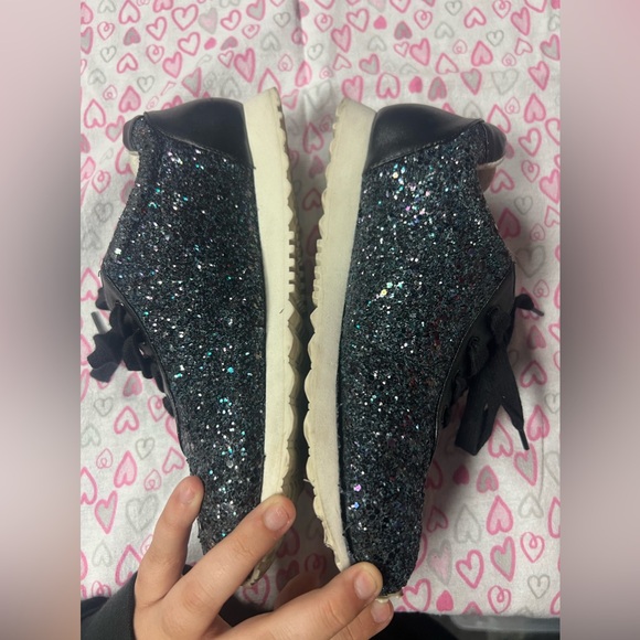 Stuart Weitzman Navy Glitter Sneakers in size 4 - Picture 5 of 10